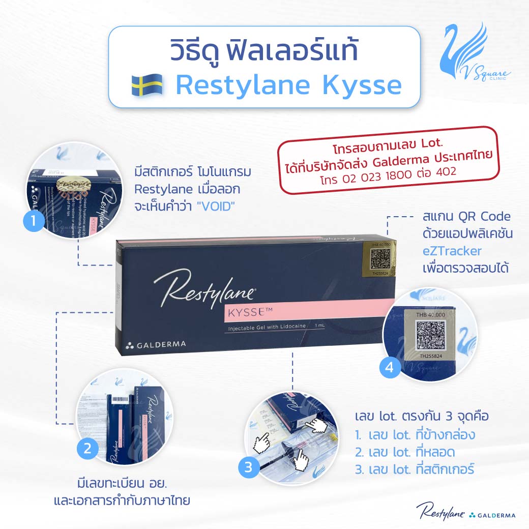 วิธีดูฟิลเลอร์แท้-Restylane-Kysse