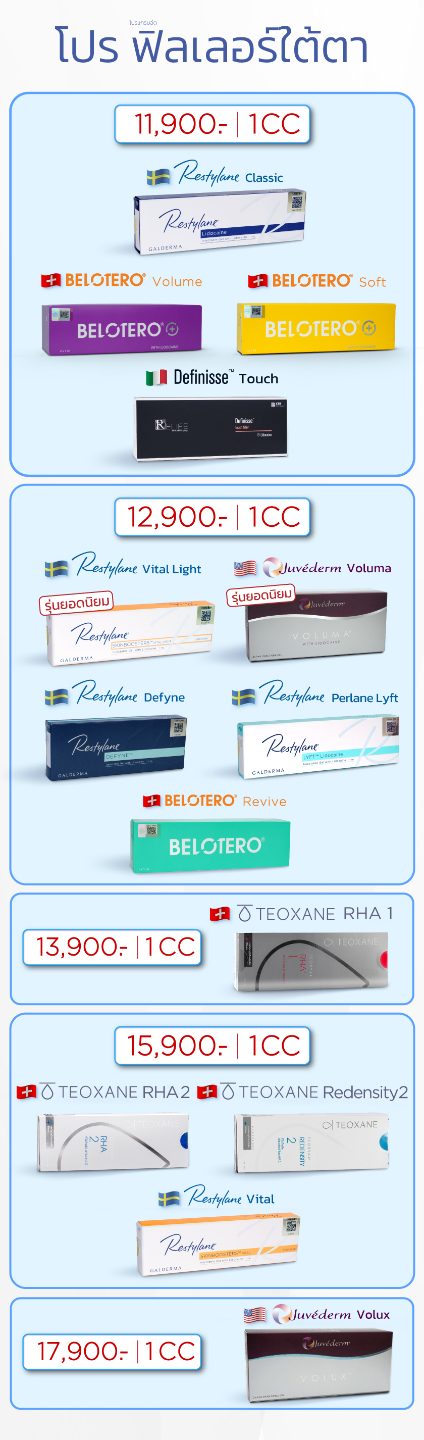 โปรฟิลเลอร์ใต้ตา