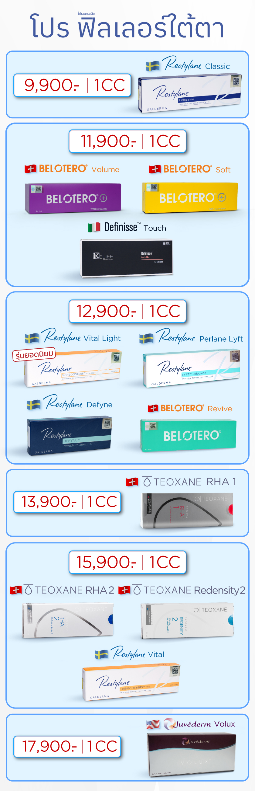 โปรฟิลเลอร์ใต้ตา
